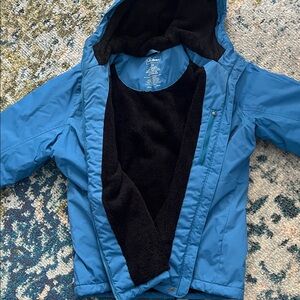 L.L. Bean Vibrant Blue Jacket with Black Interior